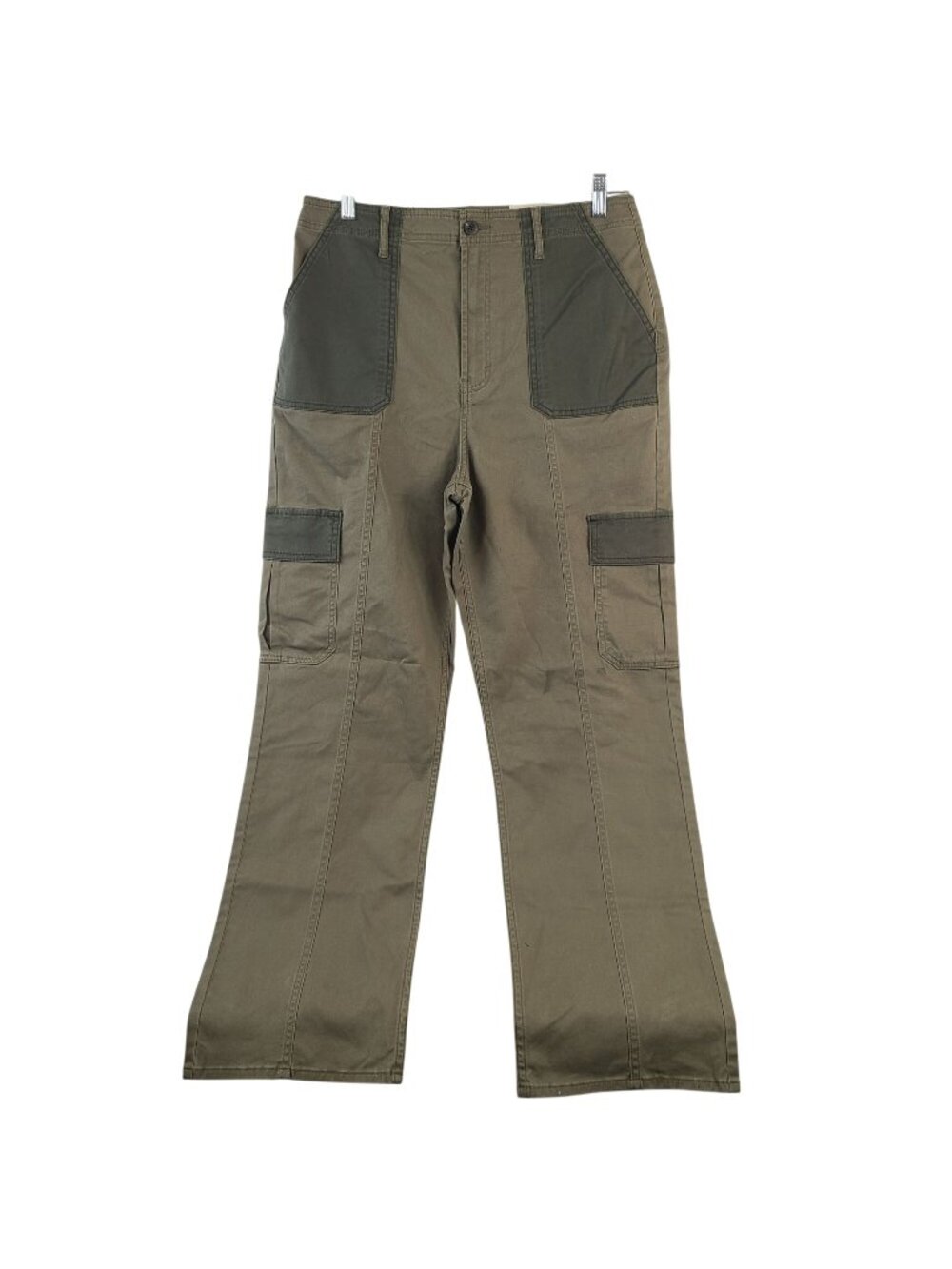 NEW A.N.A. Highest-Rise Vintage Straight Cargo Pants Dusky Oregano Sz 14
